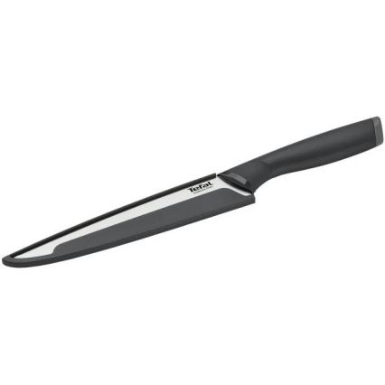 Tefal - Faca de trinchar em aço inoxidável COMFORT 20 cm cromado brilhante/preto