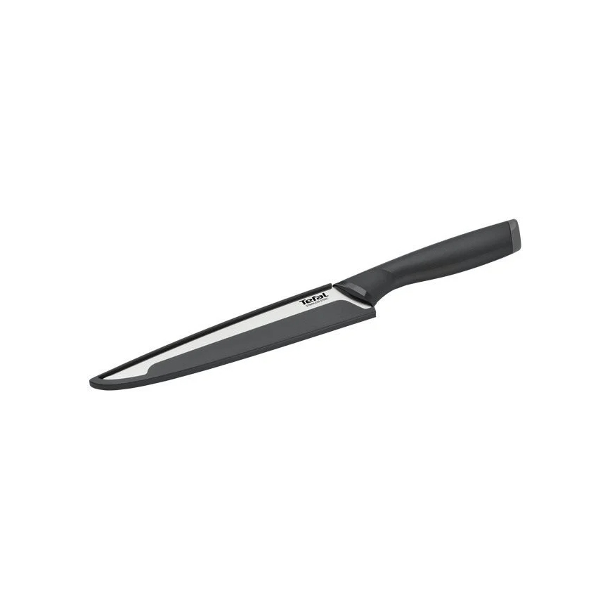 Tefal - Faca de trinchar em aço inoxidável COMFORT 20 cm cromado brilhante/preto