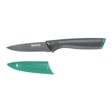 Tefal - Faca de trinchar em aço inoxidável FRESH KITCHEN 9 cm cinzento/verde