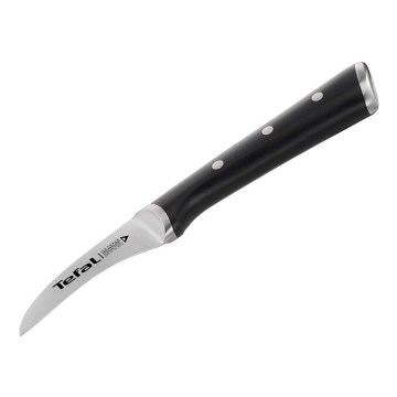 Tefal - Faca de trinchar em aço inoxidável ICE FORCE 7 cm cromado brilhante/preto
