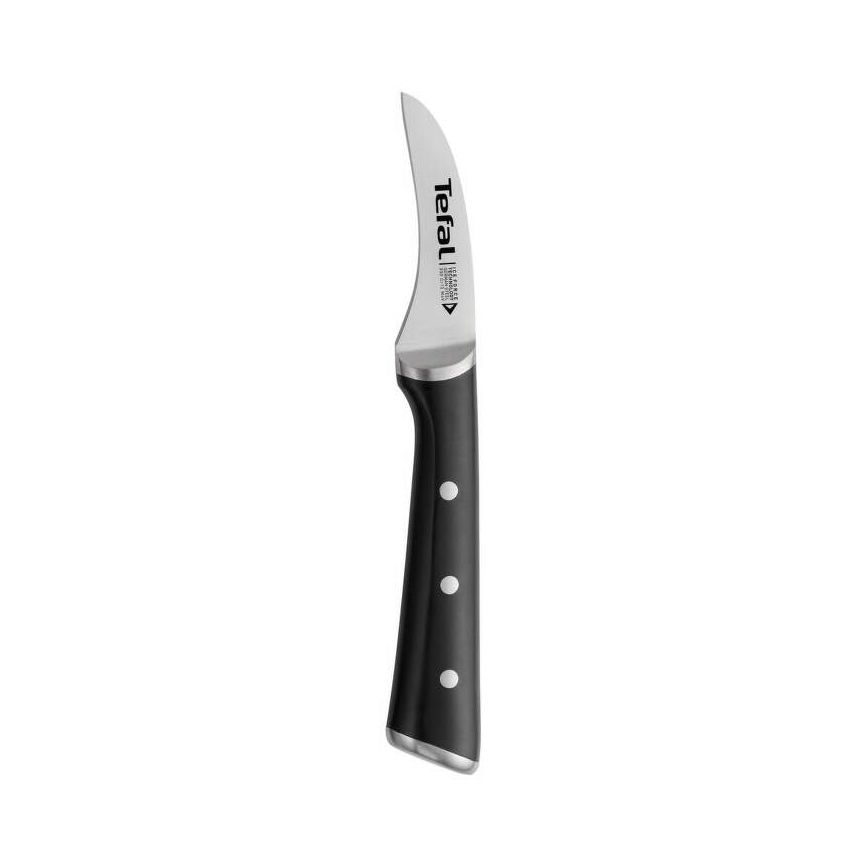 Tefal - Faca de trinchar em aço inoxidável ICE FORCE 7 cm cromado brilhante/preto