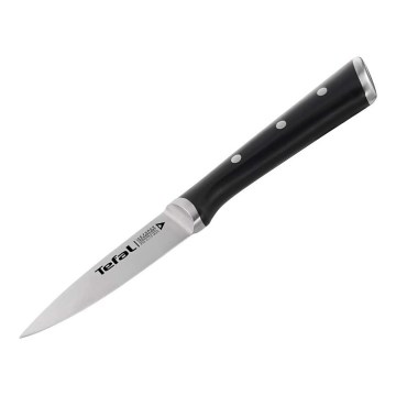 Tefal - Faca de trinchar em aço inoxidável ICE FORCE 9 cm cromado brilhante/preto