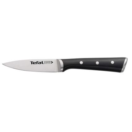 Tefal - Faca de trinchar em aço inoxidável ICE FORCE 9 cm cromado brilhante/preto