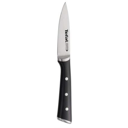 Tefal - Faca de trinchar em aço inoxidável ICE FORCE 9 cm cromado brilhante/preto