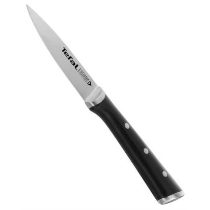 Tefal - Faca de trinchar em aço inoxidável ICE FORCE 9 cm cromado brilhante/preto