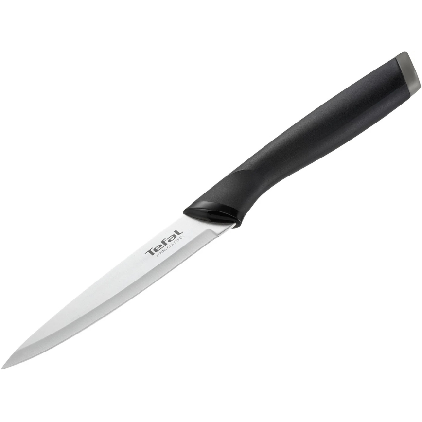 Tefal - Faca universal em aço inoxidável COMFORT 12 cm cromado brilhante/preto