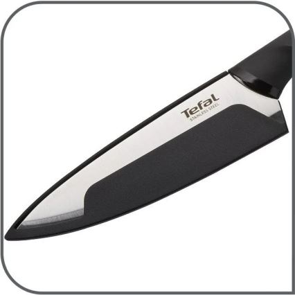 Tefal - Faca universal em aço inoxidável COMFORT 12 cm cromado brilhante/preto