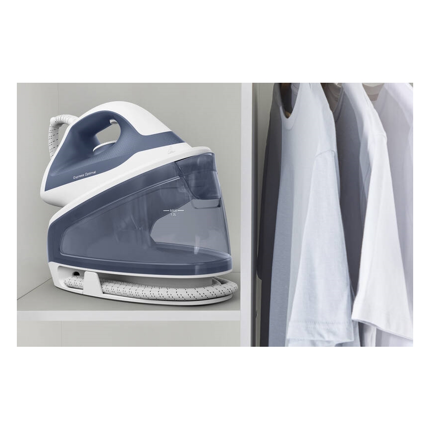 Tefal - Ferro com caldeira EXPRESS OPTIMAL 2200W/230V azul