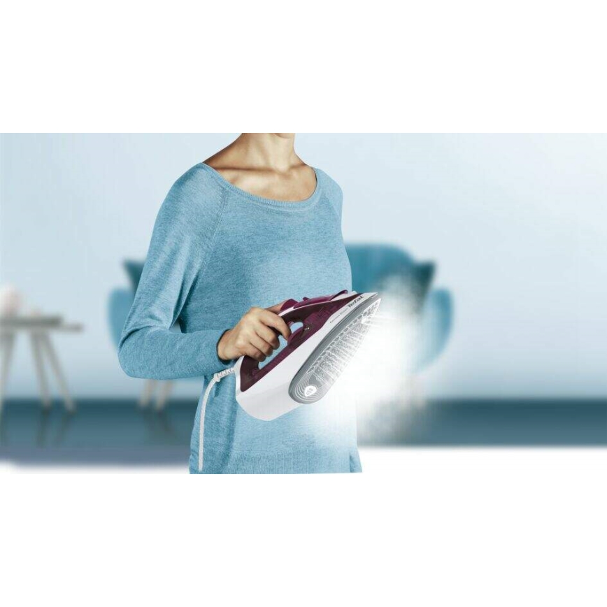 Tefal - Ferro de engomar EXPRESS STEAM 2400W/230V borgonha
