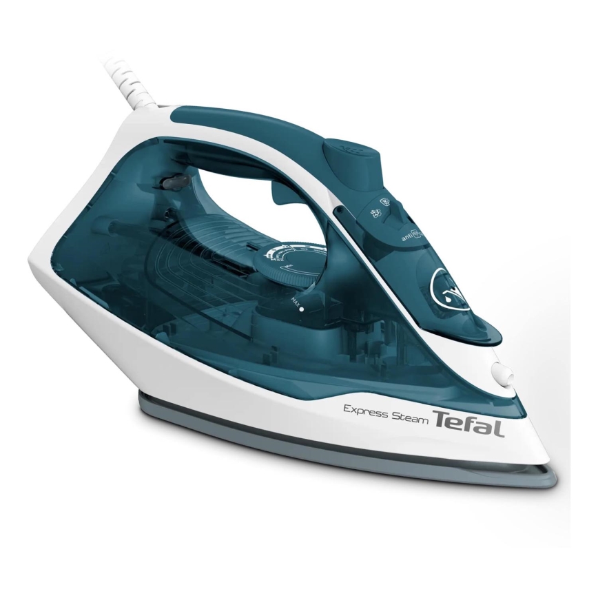 Tefal - Ferro de engomar EXPRESS STEAM 2400W/230V turquesa