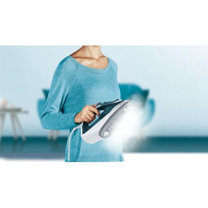 Tefal - Ferro de engomar EXPRESS STEAM 2400W/230V turquesa