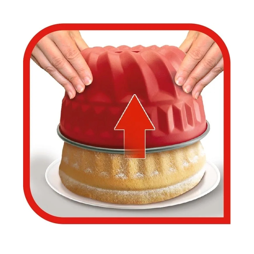 Tefal - Forma de bolo DELIBAKE 22 cm vermelho