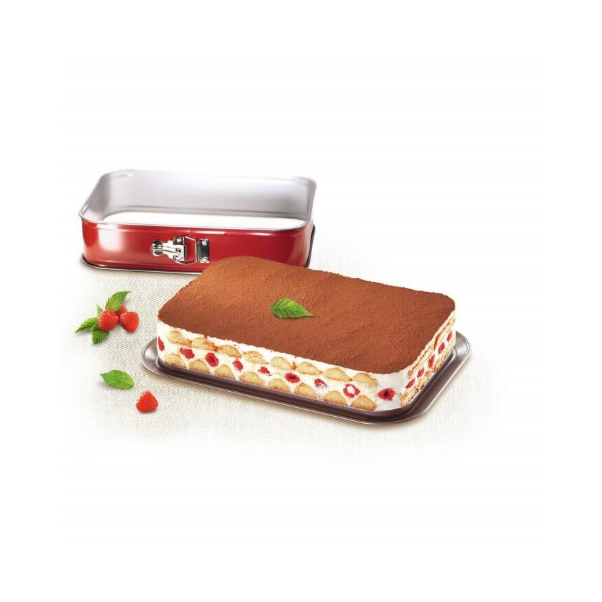 Tefal - Forma de bolo rebatível DELIBAKE 36x24 cm vermelho