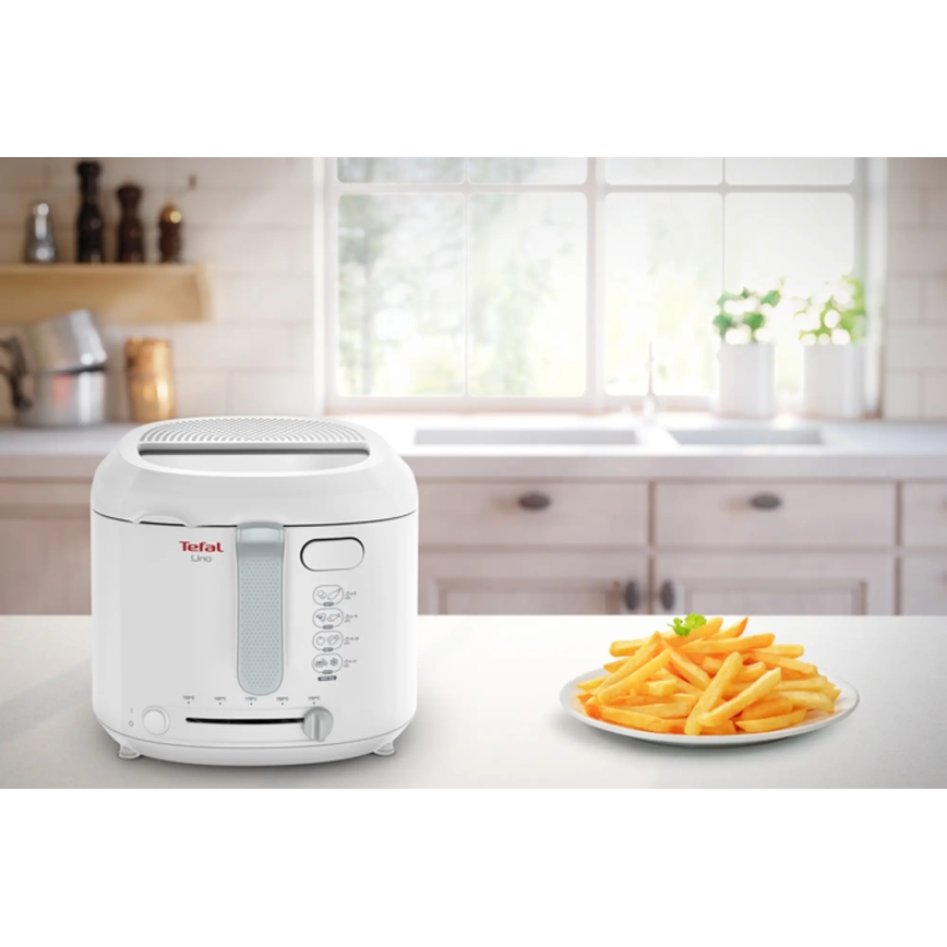 Tefal - Fritadeira 1,8 l FRY UNO 1475W/230V branco