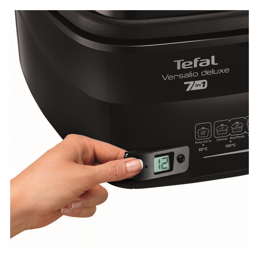 Tefal - Fritadeira 2 l VERSALION DE LUXE 7em1 1600W/230V preto