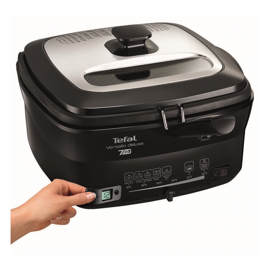 Tefal - Fritadeira 2 l VERSALION DE LUXE 7em1 1600W/230V preto