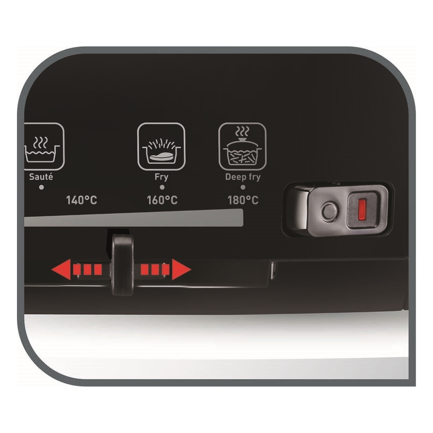 Tefal - Fritadeira 2 l VERSALION DE LUXE 7em1 1600W/230V preto