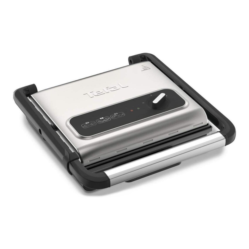 Tefal - Grelhador de contacto INICIO 2000W/230V preto/aço inoxidável