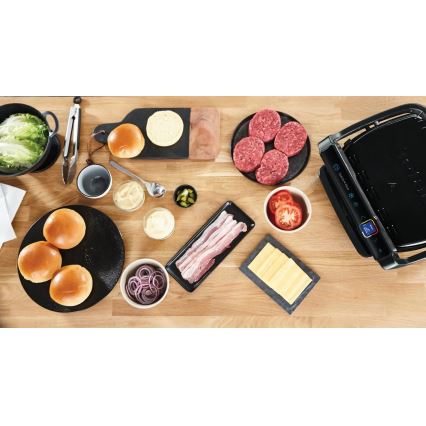 Tefal - Grelhador de contacto OPTIGRILL ELITE 2000W/230V preto