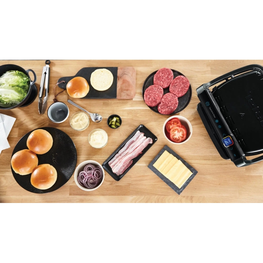 Tefal - Grelhador de contacto OPTIGRILL ELITE 2000W/230V preto