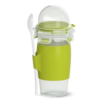Tefal - Jarra de iogurte com uma colher 0,45 l MASTER SEAL TO GO verde