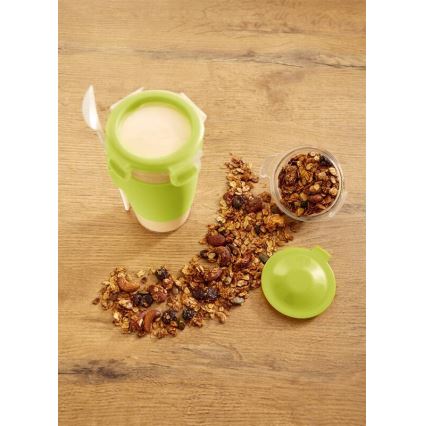 Tefal - Jarra de iogurte com uma colher 0,45 l MASTER SEAL TO GO verde