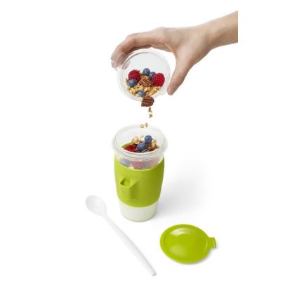 Tefal - Jarra de iogurte com uma colher 0,45 l MASTER SEAL TO GO verde