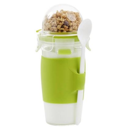 Tefal - Jarra de iogurte com uma colher 0,45 l MASTER SEAL TO GO verde