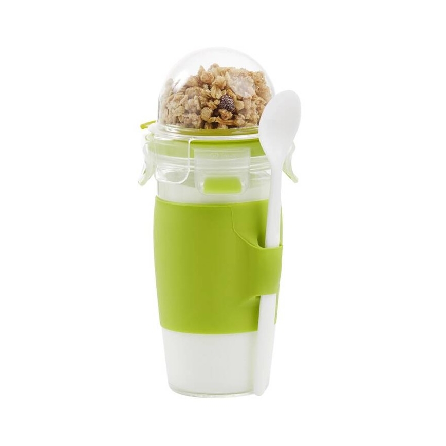 Tefal - Jarra de iogurte com uma colher 0,45 l MASTER SEAL TO GO verde