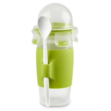 Tefal - Jarra de iogurte com uma colher 0,45 l MASTER SEAL TO GO verde