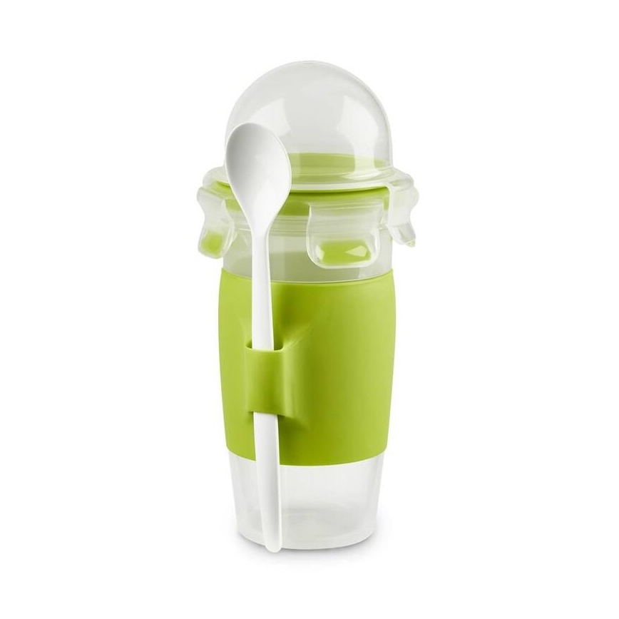 Tefal - Jarra de iogurte com uma colher 0,45 l MASTER SEAL TO GO verde