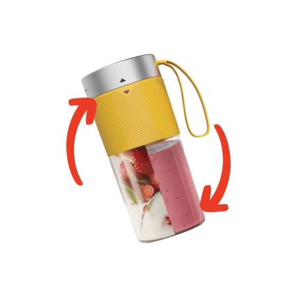 Tefal - Liquidificador de batidos BLENDFORCE 50W/5V 1200 mAh amarelo