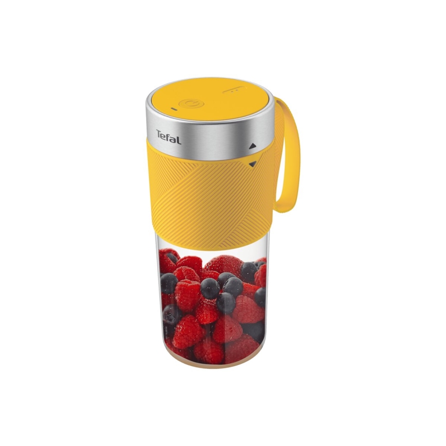 Tefal - Liquidificador de batidos BLENDFORCE 50W/5V 1200 mAh amarelo
