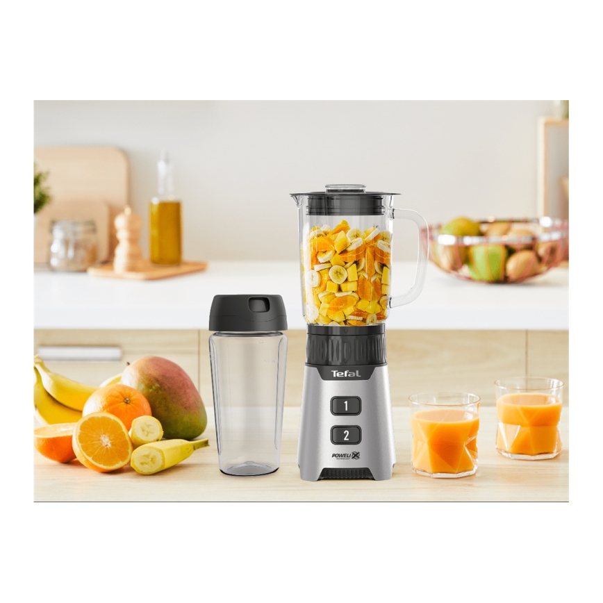 Tefal - Liquidificadora  BLENDFORCE 400W/230V aço inoxidável/preto