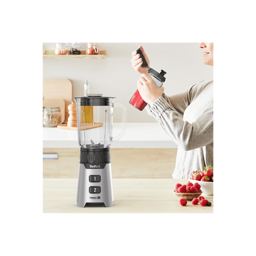Tefal - Liquidificadora  BLENDFORCE 400W/230V aço inoxidável/preto
