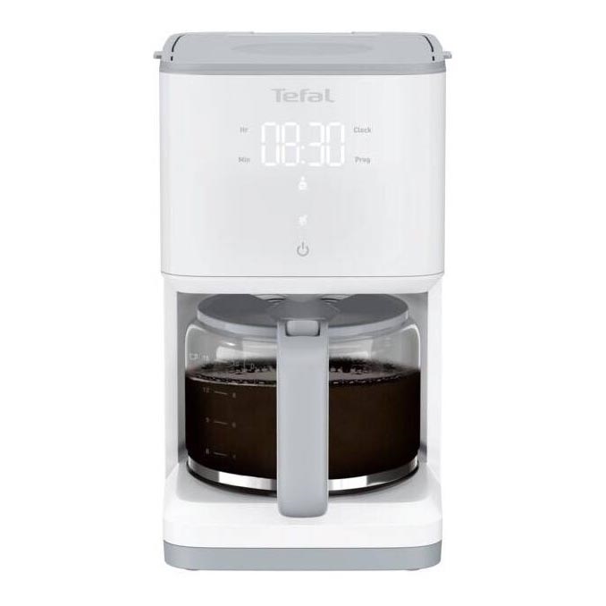 Tefal - Máquina de café com visor LCD SENSE 1000W/230V branco