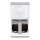 Tefal - Máquina de café com visor LCD SENSE 1000W/230V branco
