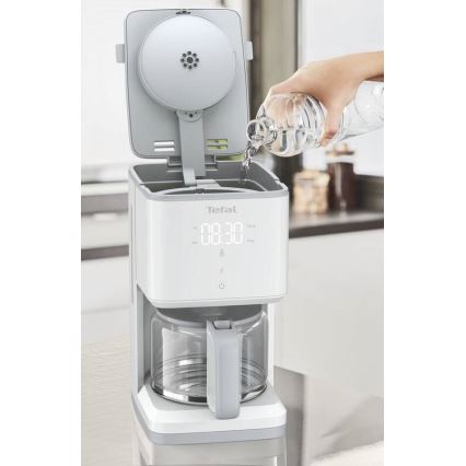 Tefal - Máquina de café com visor LCD SENSE 1000W/230V branco