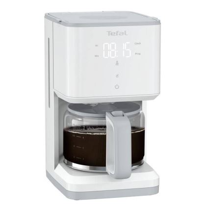 Tefal - Máquina de café com visor LCD SENSE 1000W/230V branco