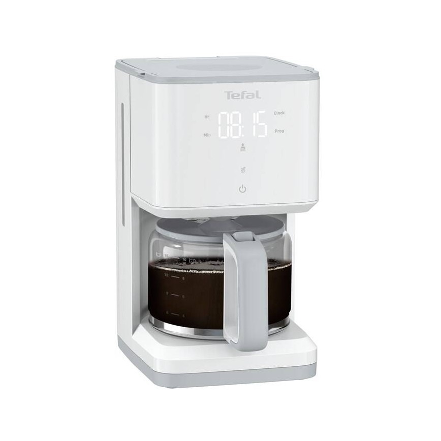 Tefal - Máquina de café com visor LCD SENSE 1000W/230V branco