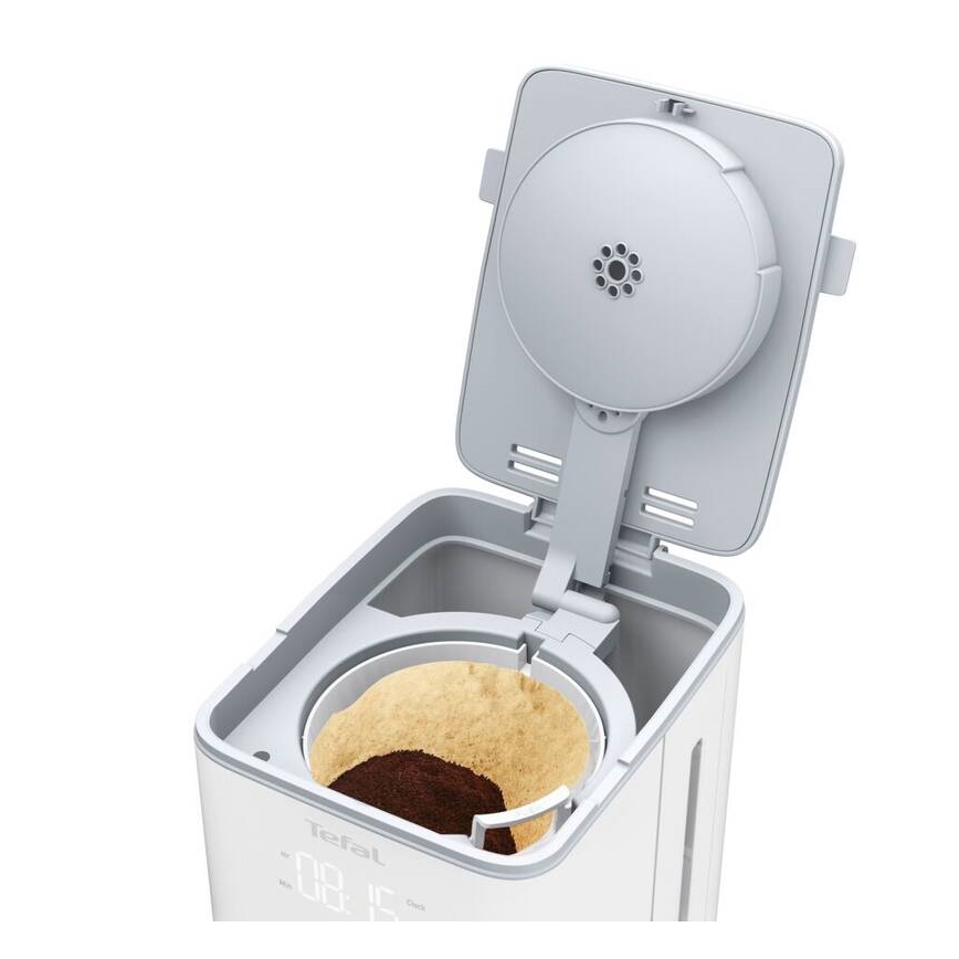 Tefal - Máquina de café com visor LCD SENSE 1000W/230V branco