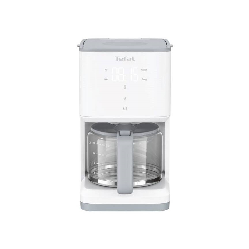 Tefal - Máquina de café com visor LCD SENSE 1000W/230V branco