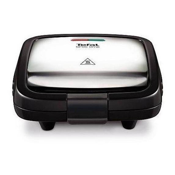 Tefal - Máquina de fazer sandes CROC TIME 700W/230V preto/cromado