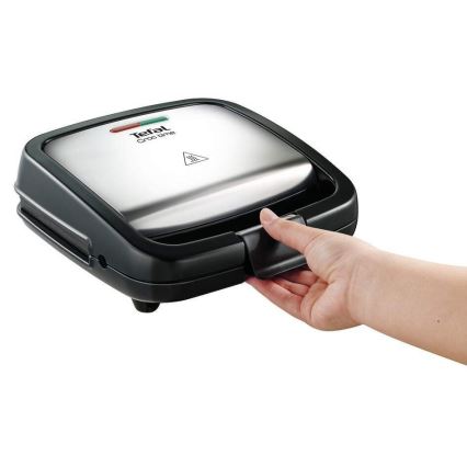 Tefal - Máquina de fazer sandes CROC TIME 700W/230V preto/cromado