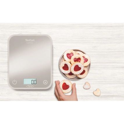 Tefal - Balança de cozinha OPTISS 2xAAA cinza