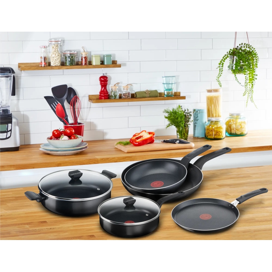 Tefal - Panela baixa com tampa  SIMPLY CLEAN 28 cm