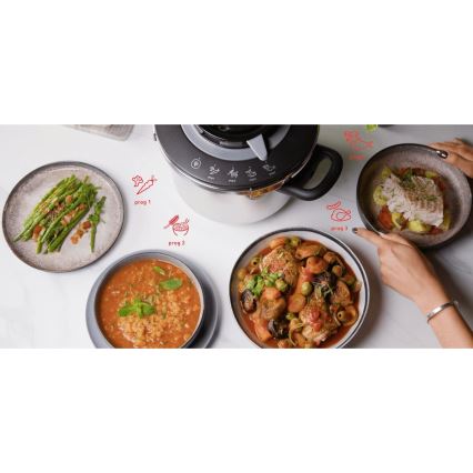 Tefal - Panela de pressão CLIPSO+ CHEF 6 L em aço inoxidável