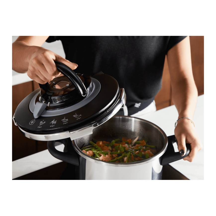 Tefal - Panela de pressão CLIPSO+ CHEF 6 L em aço inoxidável