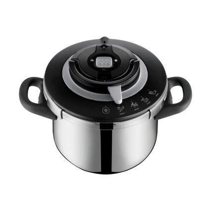 Tefal - Panela de pressão CLIPSO+ CHEF 6 L em aço inoxidável