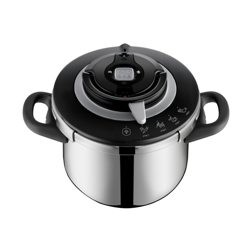 Tefal - Panela de pressão CLIPSO+ CHEF 6 L em aço inoxidável